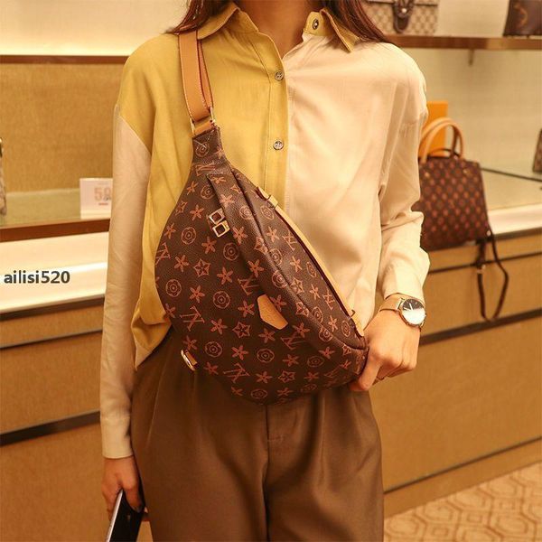 

5A Fashion Stlye Bumbag Cross Body hoto Shoulder Belt Bag Waist purse Bags pocket handbags Bumbag Cross Fanny Pack Bum Waist Purse Crossbody, L-brown