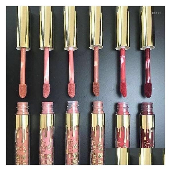 

Gloss Lip 6 Set Kylie Non-stick Cup Gold Does Not Fade Moisturizing Matte Liquid Lipstick Korean Tint Make Up Drop Delivery Health Bea Otwsm stick, Chocolate