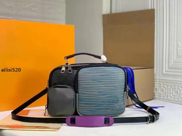 

5A 2022 Fashion Bags Luxury Designers Women School Bags Classic Student Bucket Bag Printed Embossed Flowers with Letter Tag, Brown plaid