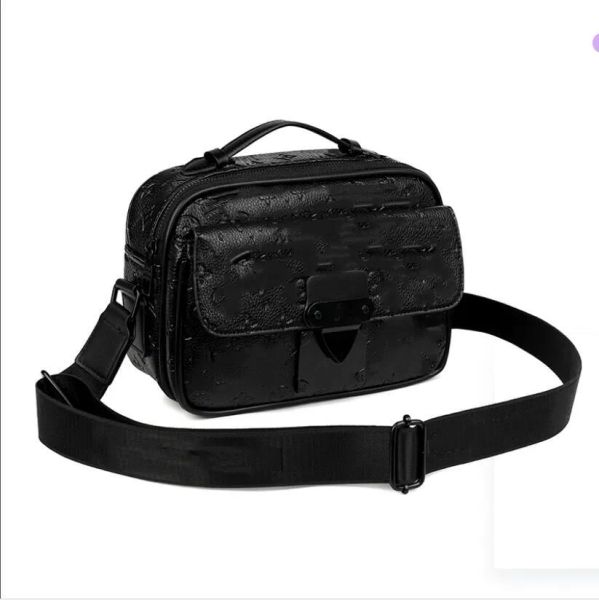 

Handbags Men Leather TRIO Messenger Bags Luxury Shoulder Bag Make up Bag Designer Handbag Tote Man's bag, 12