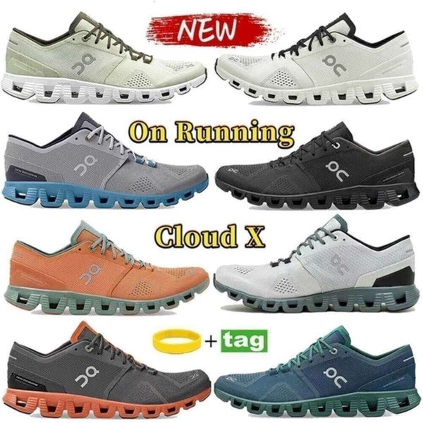 

outdoor shoes Shoes on Top Casual x Shoes Men Women White Ash Alloy Grey Orange Aloe Storm Blue Rust Red Sport Sneakers Designer Mens Lace Up Mesh Rub, 03 black