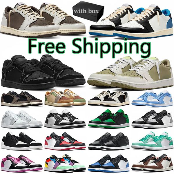 

Free shipping with box jumpman 1s low basketball shoes 1 sneakers Golf Olive Reverse Mocha Olive Black Phantom Shadow Bred Toe Wolf Grey men women outdoor sports shoes