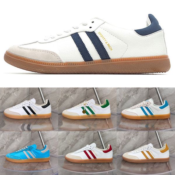 

Sporty Rich 2023 Blue Rush White Black Cream Blue White Green Navy Blue Red Yellow Designer Skate Shoes Men Women Sports Low Sneakers 36-45, 6_color