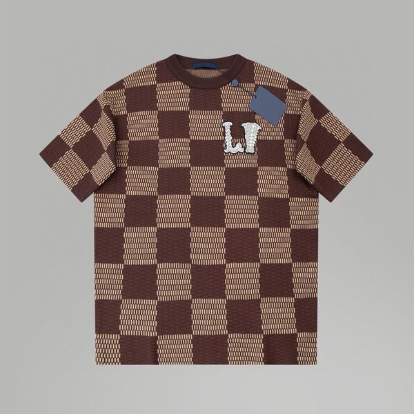 

Designer Mens Plus Tees Polos T-shirts Round Neck Embroidered and Printed Polar Style Summer Wear with Street Pure Cotton Rf53, 9_color