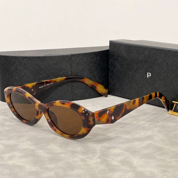 

Designer Ellipses Cat Eye Sunglasses for Women Small Frame Trend Men Gift Beach Shading UV Protection Polarized Glasses with Box Nice 06JX