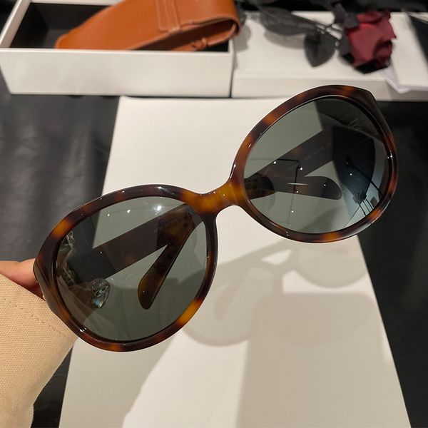 

oval sunglasses cl sunglasses women 2024 new american cute retro biker style good material Acetate frame tortoise shell sunglasses Multi color option goggles