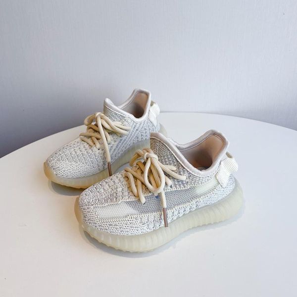 

Knitted Mesh Designer Sneakers Spring Fall Breathable Coconut Shoes for Kids Boys Girls Net Sneakers Children Trainers Casual Shoes Outdoor Baby Walking Shoes, Multi-color