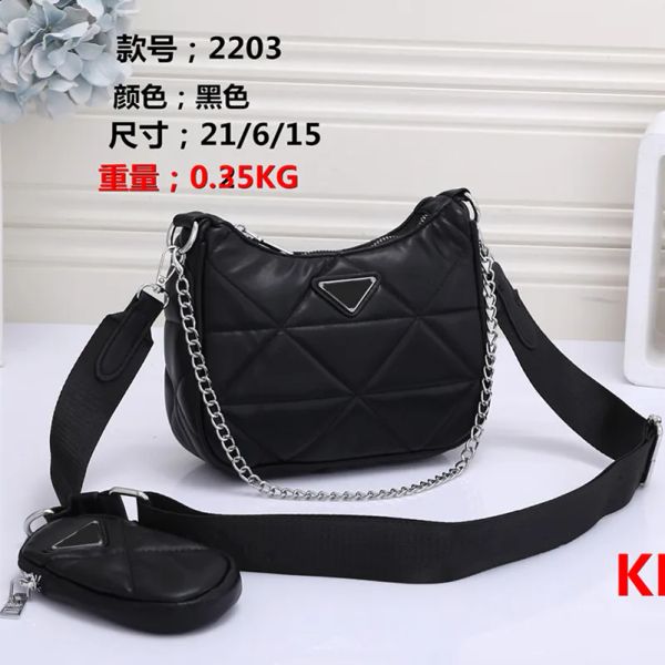 

Luxurys Handbags Designer Bag Women Chain 2pcs Shoulder Bag Fashion Tote Purses Wallet Messenger Crossbody Bags, Color 03
