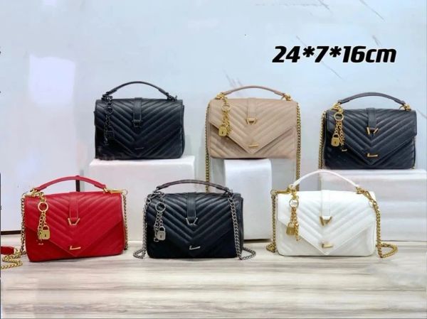 

High quality Loulou Designer Bag Puffer Crossbody Bag and Shaped Leather Shoulder Designer Women's Bag Chain Luxury Handbag Handbag Wallet D, Black1