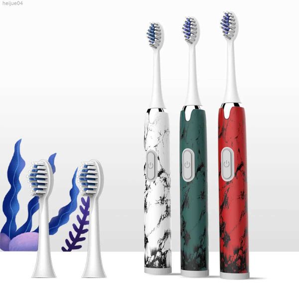 

1 Toothbrush A Marbled Adult Home Electric Toothbrush Can Replace the Brush Head IPX7 Waterproof (without Batteries) dult