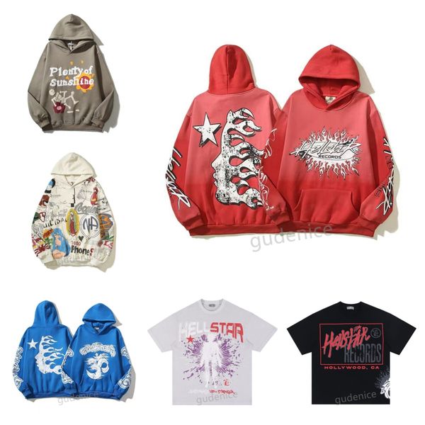 

hellstar hoodie mens designer hoodies sweatshirts long sleeve hoody pullover High quality cotton loose womens designer clothe print Thickened Athleisure clothes, Hoodie12