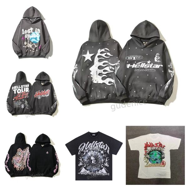 

luxury hoodie mens hellstar hoodie hells zip up High quality hellstar Blue Correct version Hoodios printing long sleeve Street hip-hop Clothing, Shirt7