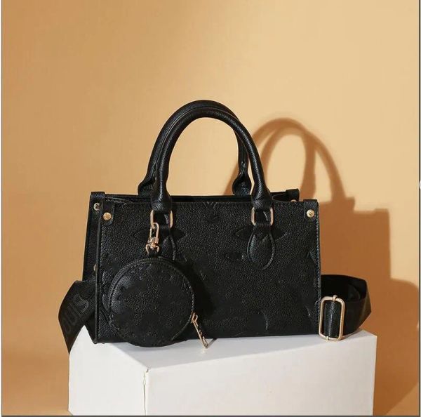 

ON THE GO WOMEN FASHION luxurys designers bags Embossing Monogramiess genuine leather Handbag messenger crossbody shoulder Totes bags
