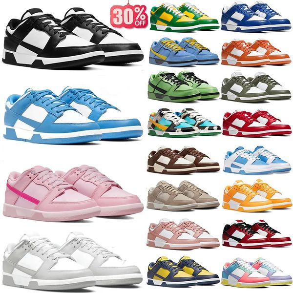 

designer Shoes Men Women Lows Sneakers Phantom Panda Grey Fog Tripe Pink University Blue Red Brazil Sandrift Mean Green Brown Sail Puff Mens Trainers Big Size Shoe, Color #18