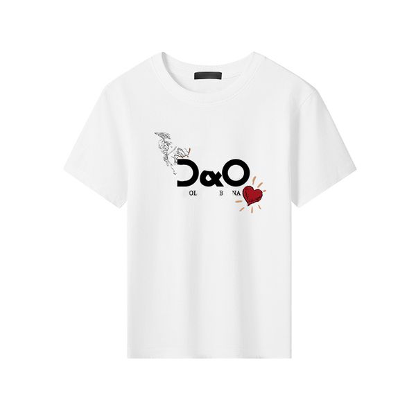 

Kids Pure Cotton Short Sleeved Summer letter Printed childrens Clothes Luxury Designer T-shirt For Boys Girls 9 colors Top Outerwear CSD2401272-8, White