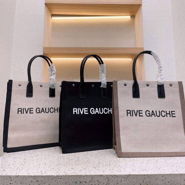 

Designer bag Trendy Women Handbag Rive Gauche Tote Shopping Bag Handbag Top Linen Big Beach Bag Designer Travel Crossbody Bag Shoulder Bag Purse Wholesale Classic, #1