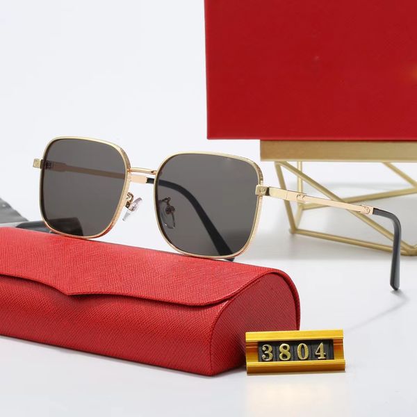 

Mens Sunglasses Designer Eyeglasses Fashion Square Driving Sunglass Women Sun Glasses Metal Frame Goggle 4 Color Adumbral