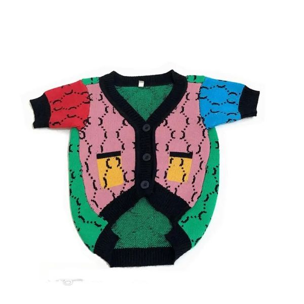 

Fashion Dog Clothes Jacquard Letter Pattern Soft Dogs Sweater Pet Casual Wear Clothing Cardigan Sweaters Knitted Coat CSG2401277-8, Blue