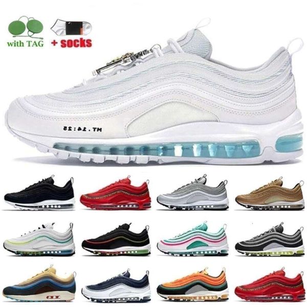 

Men Women 97s Running Shoes Mens Sneakers Mschf Jesus White Black Wotherspoon Undefeated Bred Outdoor Sports Eur 36-45, 11 worldwide black