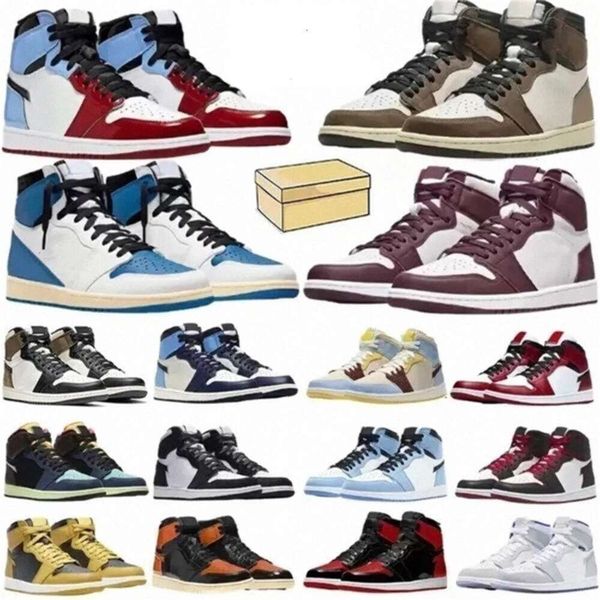 

Basketball Shoes 2023 Jumpman 1 Basketball Shoes Men 1s Lost Found Royal Panda Darks Bred Blue Hyper Shadow Unc Smoke Grey Sport Sneaker Trainers, 23