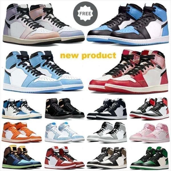 

Jumpman 1 Basketball Shoes Patent University Blue Hype Royal Black White Panda Dark Shadow Heritage Bred Men Trainer Sports Eur 36-47, 31