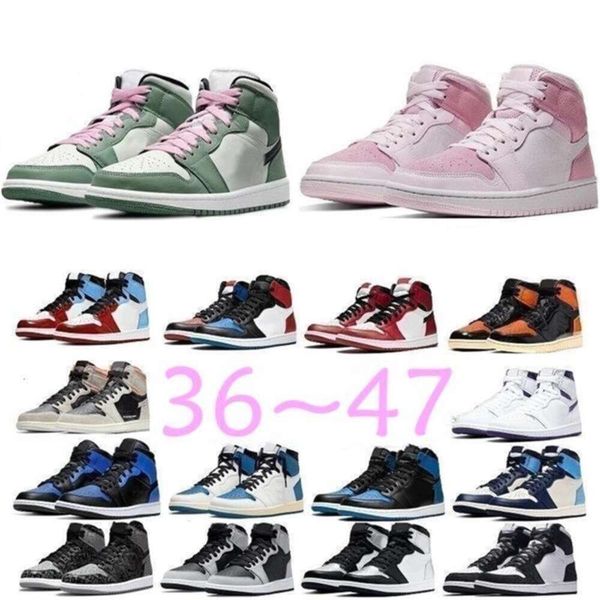 

Basketball Shoes Box with Jumpman 1 Low Shoes Fragment Orange Basketball Shoes Hype Royal University Blue Dark Pollen Twist Men Sports Trainers, 35