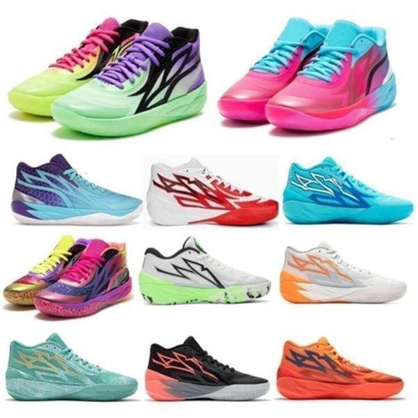 

Men Women Basketball Shoes Lamelo Ball Mb 2 Sneaker Lamelos Lameloball MB.02 02 Be You Nickelodeon Slime 2023 Size Trainer 36 - 46, Pink