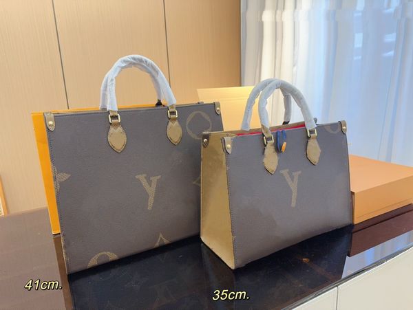 Handbag, shopping bag, open on the go, classic vintage series leather material, large capacity, fashionable and casual women's bag