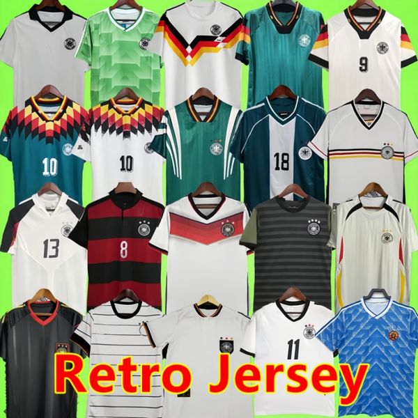 

Germanys Vintage Soccer Jerseys 1990 1992 1994 1998 1988 Retro Littbarski BALLACK KLINSMANN Matthias KALKBRENNER 1996 2004 MatthAus HAssler Bierhoff KLOSE shirt, 1996 home