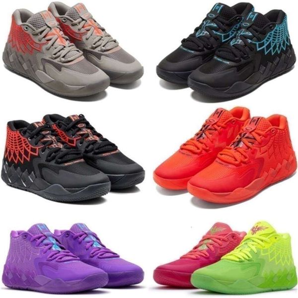 

High Quality 2023 2022 Basketball Shoes Trainers Sports Sneakers Black Blast Buzz City Rock Ridge Red Lamelo Ball 1 Mb.01 Men Lo Ufo Not From Here Queen City, Color#1