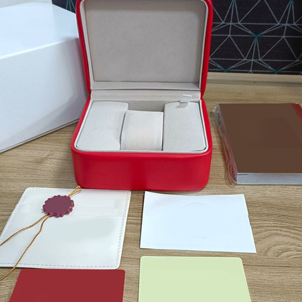 

Luxury Red Men's Watch Designer Watch High Quality Box factory Square Leather Material Certificate Gift Box Original Watch Accessories Montre De Luxe lb factory