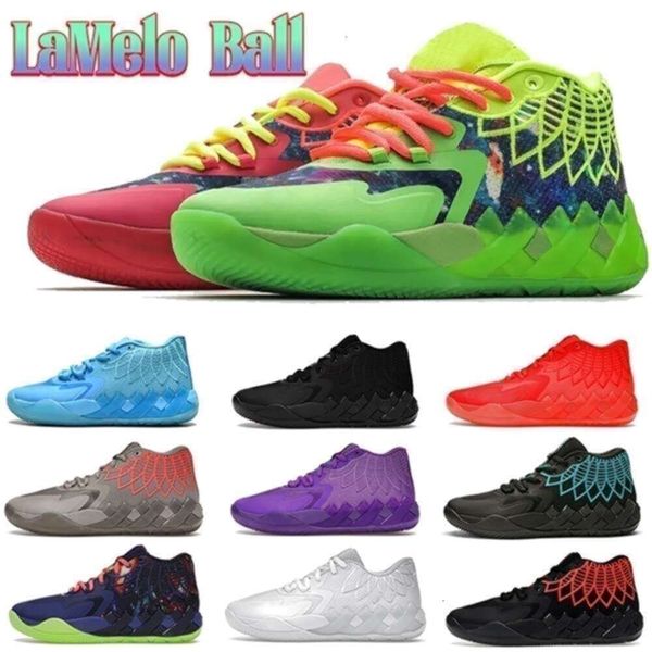 

Designer LaMelo Ball shoes Basketball Shoes balls MB.01 sneakers Purple Glimmer Supernova Black Red Blast Not From Here men Sports trainers, 4# black red blast