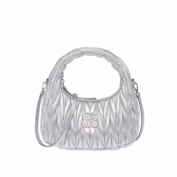 

MIUI New Pleated Dumpling Bag Evening Bag Women, Fashion Luxury Designer Bags Women, Classic Macaron Colour Matching Handbag Shoulder Bag