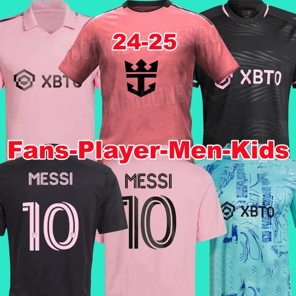 

2023 2024 Inter Miami Soccer Jerseys CF MESSIS Matuidi HIGUAIN CAMPANA YEDLIN MLS 23 24 football men kids Player Fans version shirt kits child adult uniform, 24/25 home player+patch