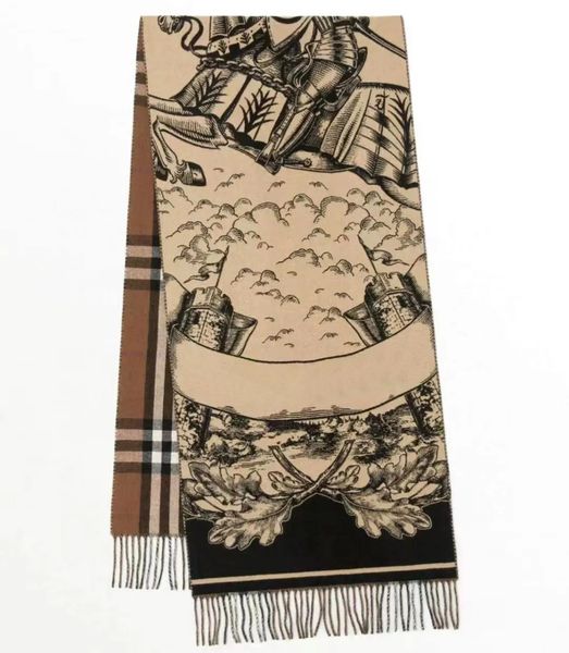 

Luxury Designer Scarf Shawl Fashion Reversible Printed Scarf Plaid Scarf Unisex Peplum Wool Scarf