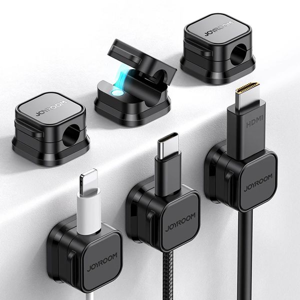 

Magnetic Cable Organizer Clips Adjustable Earphone USB Cable Winder Cord Holder Under Desk Wire Management