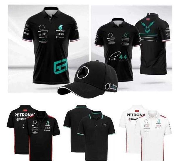 

Poloshirts Petronas F1 Racing Team Summer Mens Polo For Men Women Clothes Jacket Shirts Shirt With Collar Breathable Casual Polos give away hat white or black, Multi