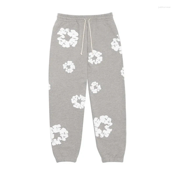 

Streetwear Y2K Suit Mens Hoodie Sweatpants Two Piece Set Hip Hop Patchwork Oversized Pullover Sweatshirt Casual Pants Sportswear, Gray to