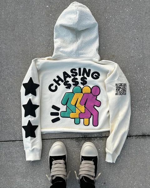 

Zipper Oversized Streetwear Hoodies Men Gothic Graphic Printed Sweatshirt Y2K INS Streetwear Unisex Inner Fleece Casual Jackets 240131, #3