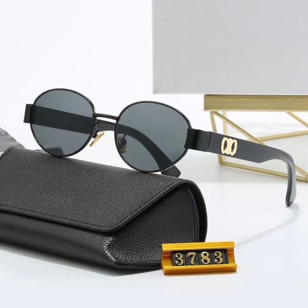 

Retro Designer Sunglasses Women Letters Sunglass for Men Small Frame Sun glass Oval Lens Goggle Adumbral Luxury Senior Eyeglasses