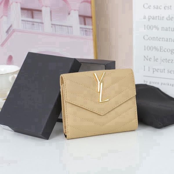

Designer wallet luxury card holder wallet ladies wallet litchi pattern wallet ball pattern card holder hand-held wallet multi-function fashion folding wallet, S1