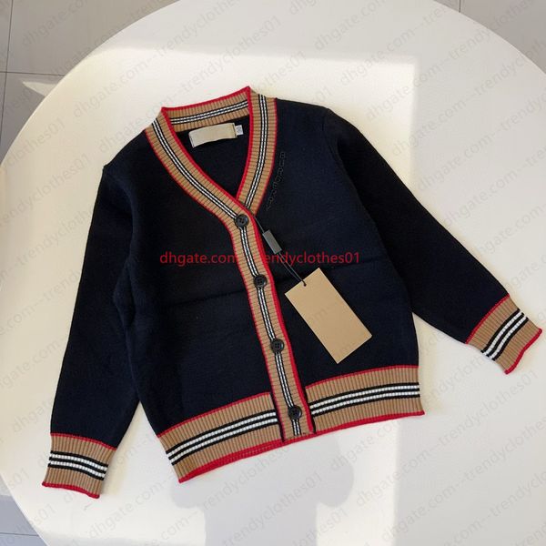 

sweater Baby knit girls boys cardigan jacket fashion knitted jackets luxury designer knitting jumper sweaters babies knitwear children clothes, Red