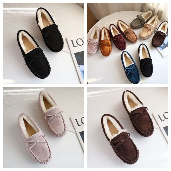 

Free Shipping Women's Fuzzy House Flat Boots Low Cozy Warm Winter Cute Durable casual Slips Loafers Indoor Outdoor pregnant mama khaki beige, Black