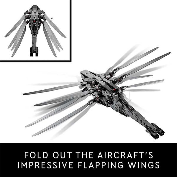 

Royal Dune Atreides Ornithopter Building Blocks Kit - Build Fly Your Own Sci-Fi Plane Toy, Gift for Kids & Adults, 2024 dh911125171 SciFi, Multicolor