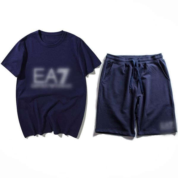 

New Clothing Summer Sports Suit For Men Comfortable Breathable Mesh Sets Fitness Tracksuit T-shirt+Shorts Set, #7