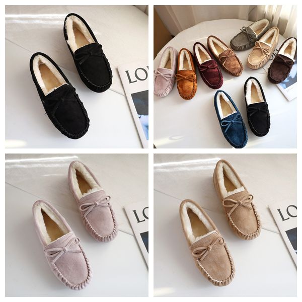 

Free Shipping Women's Fuzzy House Flat Boots Low Cozy Warm Winter Cute Durable casual Slips Loafers Indoor Outdoor pregnant mama light pink blue, Grey