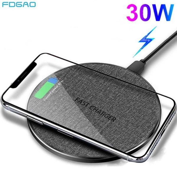 FDGAO 30W Wireless Charger For iPhone 15 14 13 12 Pro Max 11 XS X Type C 20W Fast Charging Pad for Samsung S24 S23 S22 Note 20M240731
