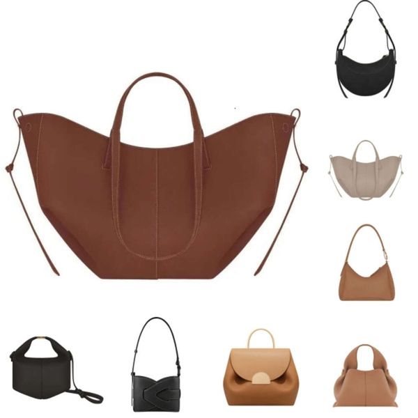 

Hand UN Neuf Luxury For Women Mokki Handbag Nodde Real Leather Tote Bag Designer Crossbody Mini large Shoulder Bags womens, Brown-53*10.5*32cm