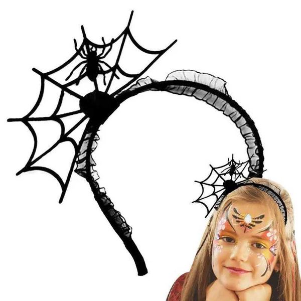 Halloween Headband Decorative Festive Spider Hair Hoop With Choker Necklace Photo Props Fancy Dress Cosplay Accessories Y240801