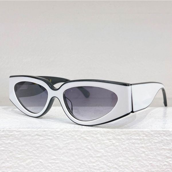 

Lady CAT EYE SUNGLASSES Designer Nylon White Cat Eyes Large Frame Casual Party OL Sunglasses